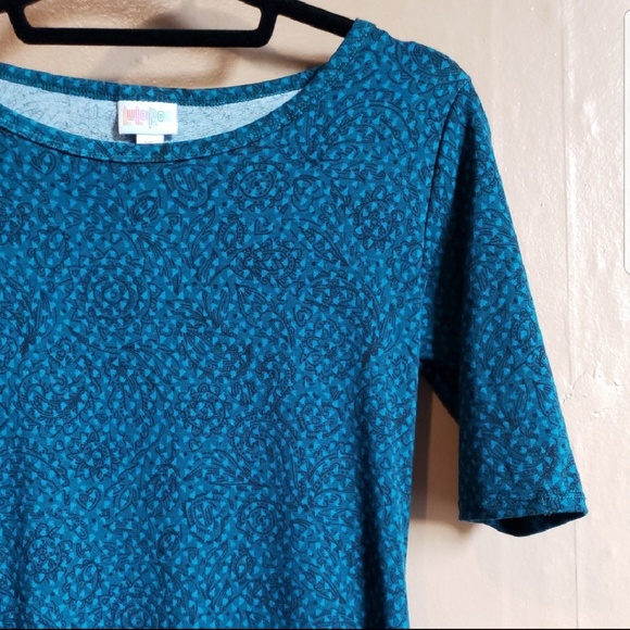 NWOT Lularoe Julia Extra Small Blue Paisley Print - Picture 8 of 8